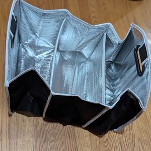 🎁 GIFTED 🎁 Silver and Black Collapsible Storage Organizer